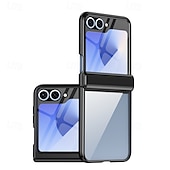 Недорогие Чехлы для Samsung-телефон Кейс для Назначение Z-флип 6 Z Flip 5 Кейс на заднюю панель и протектор экрана Защита от удара Ретро Покрытие ПК