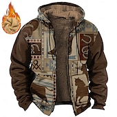 baratos moletons 3d masculinos-Homens Cavalo Cowboy Tosão Moletom Moletons Moletom Manga Longa Moletom com capuz Com Capuz Moda Impressão 3D Férias Streetwear Café Com Cordão Outono Inverno Designer