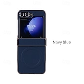 halpa Samsung-kotelot-puhelin Etui Käyttötarkoitus Z-kääntö 7 Z Flip 6 Z Flip 5 Z Flip 4 Z Flip 3 Takakuori Magneetti Tukee langatonta latausta Iskunkestävä Retro Hiilikuitu Pinnoitus