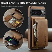 billige Andre telefonetuier-telefon Etui Til Pixel 9 Pro Pixel 9 Pro XL Pixel 8 Pro Pixel 8 Pixel 9 Bakdeksel med stativ Avtagbar Magnetisk Kontor / Bedrift TPU PU lær