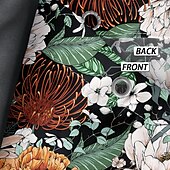 baratos Cortinas de Banho-Cortina de Chuveiro com 12 Ganchos 180cm*180cm(70&quot;*70&quot;) Poliéster Lavável Impermeável Padrão de Decoração de Banheiro para Banheira com Flores Peônia Vintage