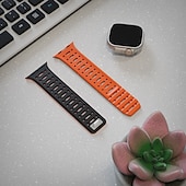 olcso Apple óraszíjak-Sportszíj Kompatibilis valamivel Apple Watch óraszíj 38mm 40mm 41mm 42mm 44mm 45mm 49mm Mágneses kapocs Állítható Szilikon Csere óraszíj mert iwatch Ultra 2 Series 9 8 7 SE 6 5 4 3 2 1