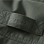 preiswerte Cargo-Jacken-Herren Winterjacke Fleecejacke Freizeitjacke Täglich Urlaub warm Tasche Vlies Herbst Winter Glatt Modisch Strassenmode Kargen Standard Khaki Armeegrün Dunkelblau Jacken
