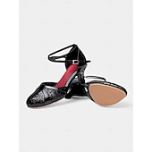 abordables Chaussures de danses latines-chaussures de danse à paillettes dorées pour femmes avec design à brides croisées – talons de salle de bal et latins étincelants pour la performance et la pratique
