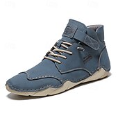 preiswerte Stiefeletten-lässige mintgrüne Stiefeletten für Herren – leichtes Schnürdesign mit bequemer Sohle für den Außenbereich und den Alltag