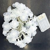 Недорогие Питание от USB-Гирлянда из роз длиной 3 м, 20 светодиодов, гирлянда на день святого Валентина с питанием от USB, теплый белый, холодный белый, rgb для свадебных декоративных огней, внутреннего и наружного декора