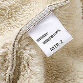 baratos Moletom com capuz de lã-Homens Full Zip Hoodie Moletom com zíper Fuzzy Sherpa Casaco de lã Moletom de lã Amarelo Verde Tropa Cáqui Cinzento Escuro Com Capuz Tecido Zip Up Zíper Bolsos Desportos e Ar livre Diário Final de