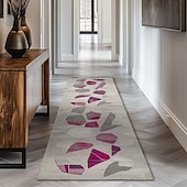 abordables Alfombras de cocina y esteras-Alfombra de pasillo peluda estilo bohemio vintage, suave, antideslizante, lavable, para entrada, cocina, baño y dormitorio