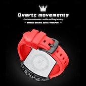 cheap Quartz Watches-OLEVS Men Quartz Watch Fashion Casual Wristwatch Moon phase Luminous Calendar Waterproof Silicone Gel Watch