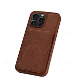 お買い得  iPhone用ケース-電話 ケース 用途 iPhone 16 Pro Max プラス iPhone 15 プロマックスプラス iPhone15 iPhone 14 Pro Max iPhone 13 12 11 Pro Max バックカバー スタンド付き カード挿入口 耐衝撃 レトロ風 TPU PUレザー