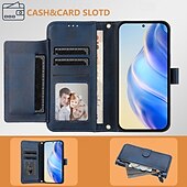 cheap iPhone Cases-Phone Case For iPhone 16 Pro Max Plus iPhone 15 Pro Max Plus iPhone 14 13 12 11 Pro Max Plus iPhone 14 Pro Max iPhone 13 12 11 Pro Max Back Cover with Stand Holder Zipper Support Wireless Charging
