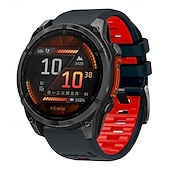preiswerte Garmin-Uhrenarmbänder-Uhrenarmband für Garmin Fenix 8 47mm 51mm 7X 6 6X Pro Epix Pro Instinct 2X Approach S70 S62 S60 Forerunner 955 945 Epix Marq Descent Quatix 22mm 26mm Silikon Ersatz Gurt Quick Fit Verstellbar