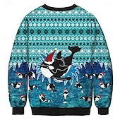 preiswerte Sweatshirts &amp; Hoodies-Anime 3D-Druck 3D Bischofsärmel Kapuzensweatshirt Cartoon Manga Weihnachtsmann Grafik für Paar Herren Damen Erwachsene 3D-Druck  für Weihnachten Karneval Party Festival