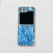 billige Samsung-etui-telefon Etui Til Samsung Galaxy Z Flip 5 Bakdeksel Støtsikker Kontor / Bedrift Herdet glass Belegg