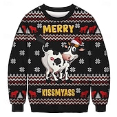 preiswerte Sweatshirts &amp; Hoodies-Anime 3D-Druck 3D Bischofsärmel Kapuzensweatshirt Cartoon Manga Weihnachtsmann Grafik für Paar Herren Damen Erwachsene 3D-Druck  für Weihnachten Karneval Party Festival