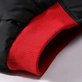 levne Gilety-Pánské Puffer Vesta Vesta s kapucí S vycpávkou Vesta Prošívaná vesta Denní Rande Dovolená Módní Na běžné nošení Podzim zima Kapsy Polyester Zahřívací Pohodlné Barevné bloky Zip Kapuce Běžný Čern