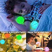 halpa Vedenalaiset valot-rgb kelluva led-urheilupallo yövalo, usb-ladattavat vedenpitävät uima-altaan valot lapsille, ulkopuutarha, uima-allas  &amp; lahja jalkapallo, koripallo ja baseball 6/4/2/1kpl
