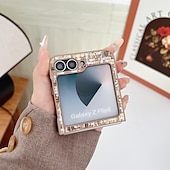 Недорогие Чехлы для Samsung-телефон Кейс для Назначение Z-флип 7 Z-флип 6 Z Flip 5 Z Flip 4 Кейс на заднюю панель Защита от удара Ретро текстильный ТПУ