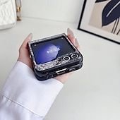 cheap Samsung Cases-Phone Case For Samsung Galaxy Z Flip 6 Z Flip 5 Z Flip 4 Z Flip 3 Back Cover Shockproof Retro PC PU Leather