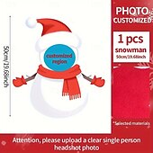 voordelige Gepersonaliseerde geschenken-onregelmatige kerstkussens&amp;amp;kussens gepersonaliseerd cadeau foto sneeuwman, kerstman, aangepaste cadeau-ideeën in verschillende maten met inzetstuk