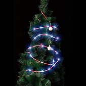 cheap USB String Lights-Remote Control USB Candy Color Peppermint Tube Christmas String Lights, 5m 50 LEDs - 8 Modes Waterproof Indoor/Outdoor Holiday Decoration for Tree, Garden, New Year Party