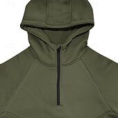 economico Felpa &amp; Sweatshirt-Per uomo Felpa con cappuccio fitness Felpa con cappuccio da allenamento Manica lunga Felpa con cappuccio Informale Athleisure Autunno Tenere al caldo Antivento Traspirante Allenamento in palestra
