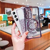お買い得  サムスン用ケース-電話 ケース 用途 S24 S24 Ultra Plus S24 FE S23 S22 S21 S20 Ultra Plus FE S25ウルトラ バックカバー 磁石バックル ワイヤレス充電をサポート 耐衝撃 レトロ風 仕上げ