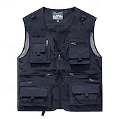economico Gilet-Per uomo Gilet / gilet da escursionismo Gilet di pile da escursione Senza maniche Gilè Esterno Traspirante Comodo Tasche Nylon Nero Verde militare Rosso Caccia Pesca Scalate