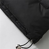 preiswerte Men&#039;s Vest-Herren Puffer Weste Kapuzenweste Gepolstert Weste Steppweste Täglich Verabredung Urlaub Modisch Brautkleider schlicht Herbst Winter Tasche Abnehmbare Kapuze Polyester warm halten Komfortabel Feste