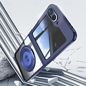 levne Pouzdra pro Samsung-telefon Carcasă Pro Z Flip 7 Z Flip 6 Z Flip 5 Zadní kryt se stojánkem Nárazuvzdorné Retro TPU PC