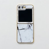 billige Samsung-etui-telefon Etui Til Samsung Galaxy Z Flip 5 Bakdeksel Støtsikker Kontor / Bedrift Herdet glass Belegg