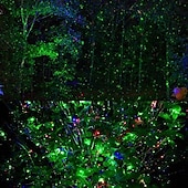 abordables Proyector de la lámpara  y proyector láser-Proyector de luces láser para Navidad para exteriores, proyector de luces navideñas de 3 colores y 50 pies con control remoto, luces de luciérnagas, lluvia de estrellas, luces láser, decoraciones