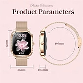 tanie Inteligentne bransoletki-696 MK88 Inteligentny zegarek 1.75 in Inteligentne Bransoletka Bluetooth Powiadamianie o połączeniu telefonicznym Rejestrator snu Pulsometry Kompatybilny z Android iOS Damskie Odbieranie bez użycia