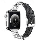 economico Cinturini per Apple Watch-Solo Loop Compatibile con Cinturino dell&#039;Apple Watch 38mm 40mm 41mm 42mm 44mm 45mm 49mm Da donna Regolabili Acciaio inossidabile Tessuto Cinturino di ricambio per iwatch Ultra 2 Series 9 8 7 SE 6 5 4