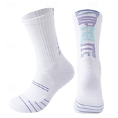 economico Calzini da corsa-Calze sportive Calzini da corsa 1 paio Color Block Per uomo Calzini / Calze Anti-scivolo Traspirante Comodo Allenamento in palestra Calcio Corsa Jogging Ciclismo Gli sport Color Block Lettere