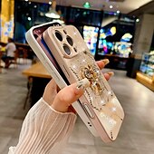 お買い得  iPhone用ケース-電話 ケース 用途 iPhone 16 Pro Max プラス iPhone 15 プロマックスプラス iPhone 14 Pro Max iPhone 14 Pro Max Plus バックカバー スタンド付き リストストラップ付き 耐衝撃 レトロ風 TPU PC