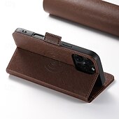 cheap iPhone Cases-Phone Case For iPhone 16 15 14 Pro Max Plus iPhone 13 12 Pro Max Wallet Case with Stand Holder Magnetic Card Slot Retro TPU PU Leather