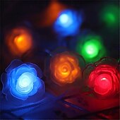 Недорогие Питание от USB-Гирлянда из роз длиной 3 м, 20 светодиодов, гирлянда на день святого Валентина с питанием от USB, теплый белый, холодный белый, rgb для свадебных декоративных огней, внутреннего и наружного декора