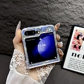 お買い得  サムスン用ケース-電話 ケース 用途 サムスンのギャラクシー Zフリップ6 Z Flip 5 Z Flip 4 Z Flip 3 バックカバー 耐衝撃 レトロ風 PC