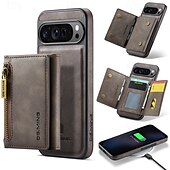 billige Andre telefonetuier-telefon Etui Til Pixel 9 Pro Pixel 9 Pro XL Pixel 8 Pro Pixel 8 Pixel 9 Bakdeksel med stativ Avtagbar Magnetisk Kontor / Bedrift TPU PU lær