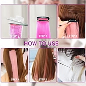 olcso Szintetikus póthajak-32 db csíptetős színes hajhosszabbítás lányoknak csinos ajándék 20 hüvelykes szivárvány hosszú egyenes hajdíszek szintetikus,halloween cosplay öltöztetős divatbuli karácsonyi születésnap gyerekeknek