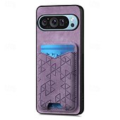 זול תיק טלפון אחר-טלפון מגן עבור Pixel 9 Pro Pixel 9 Pro XL Pixel 8 Pro Pixel 8 פיקסל 9 Pixel 7 Pixel 7 Pro Pixel 6 Pixel 6 Pro כיסוי אחורי עם מעמד חריץ לכרטיס עמיד בזעזועים רטרו TPU PC עור PU