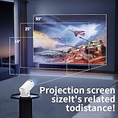 abordables Projecteurs-Mini projecteur portable m200/m5 projecteur de film hd luminosité 3000 lumens source de lumière led hd avec connexion usb commandes à bouton-poussoir idéal pour le cinéma maison et les aventures de