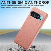 abordables Coques autres téléphones-téléphone Coque Pour Pixel 9 Pro Pixel 9 Pro XL Pixel 8 Pro Pixel 8 Pixel 9 Pixel 7 Pixel 7 Pro Pixel 6 Pixel 6 Pro Coque Arriere Antichoc Rétro TPU faux cuir