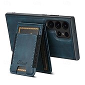 Недорогие Чехлы для Samsung-телефон Кейс для Назначение S24 S24 Ultra Plus S23 Ultra Plus S23 S22 S22 Плюс Ультра S25 Ультра Кейс на заднюю панель со стендом Съемный Магнитный Ретро ТПУ ПК Кожа PU