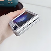 お買い得  サムスン用ケース-電話 ケース 用途 Zフリップ6 Z Flip 5 Z Flip 4 バックカバー スタンド付き 耐衝撃 レトロ風 繊維 PC