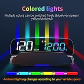 baratos Sistema de visualização frontal-velocímetro hud de carro, display frontal, montado no carro para hud, beidou, satélite, gps, bússola de tempo universal, acessórios para automóveis