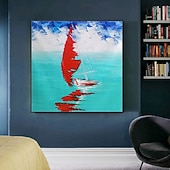 levne Krajinomalby-Ručně vyráběné olejomalby na plátně, mintura, moderní abstraktní obrazy na zeď, bezrámové, nenatažené, pro domácí dekorace