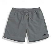 baratos Calções Estilo Casual-Homens Shorts de Corrida Com Cordão Calças Ao ar livre Praia Rua Verão Primavera Outono Secagem Rápida Redutor de Suor Treino de Ginástica Cooper Ginástica Normal Roupa de esporte Roupas Esportivas