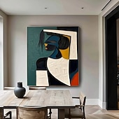 abordables Peintures portraits-peinture sur toile de portrait d&#039;amoureux faite à la main peinture à l&#039;huile nue de femmes africaines faite à la main art mural fait à la main idées de décoration moderne peinture nue pour votre